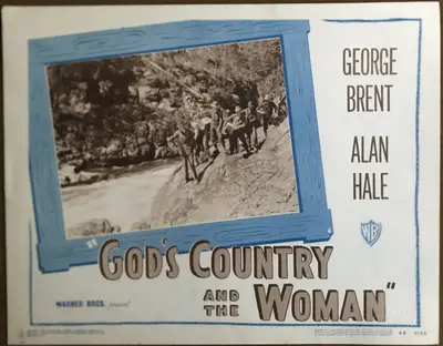 God's Country and the Woman 1948 Re-Release Lobby Card Set Of 8 image 5
