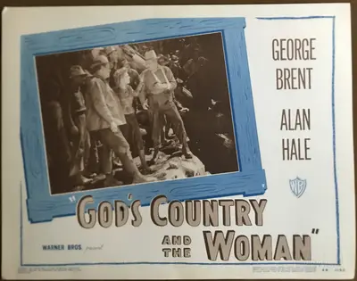 God's Country and the Woman 1948 Re-Release Lobby Card Set Of 8 image 6