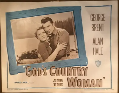 God's Country and the Woman 1948 Re-Release Lobby Card Set Of 8 image 8