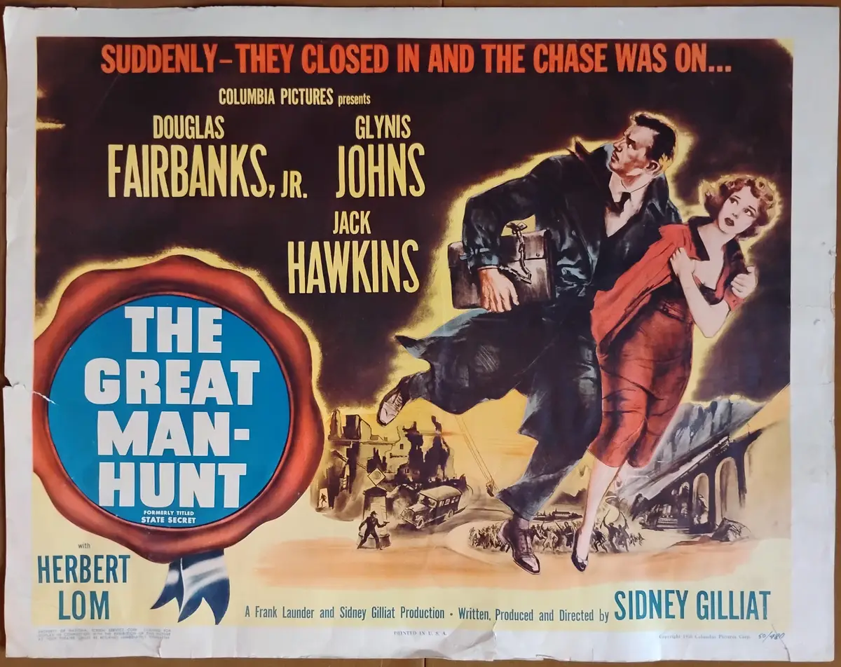 State Secret AKA The Great Man-Hunt Half Sheet