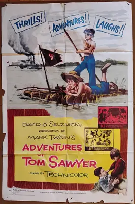 The Adventures of Tom Sawyer 1950's Re-Release One Sheets (2) A&B Styles image 2