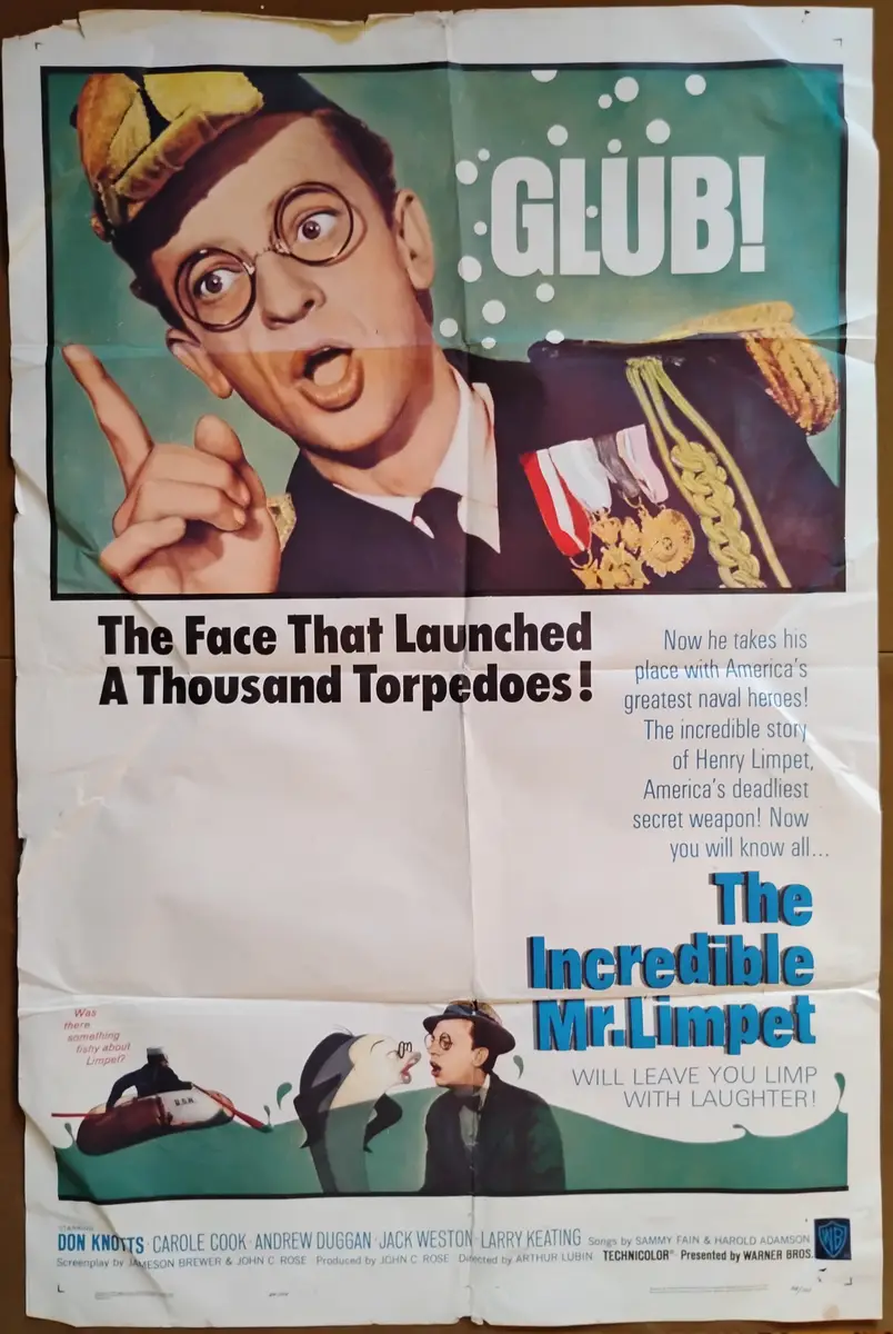 The Incredible Mr. Limpet One Sheet