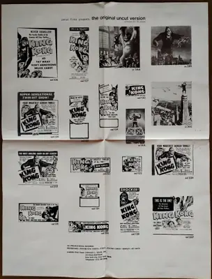 King Kong 1972 Janus Re-Release Press Book image 4