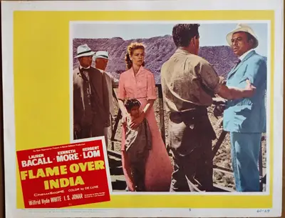 North West Frontier AKA Flame Over India Lobby Card Set Of 8 image 5
