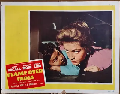 North West Frontier AKA Flame Over India Lobby Card Set Of 8 image 8