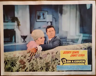 Three on a Couch Lobby Card Set Of 8 image 6