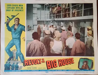 Revolt in the Big House Lobby Card Set Of 8 image 1