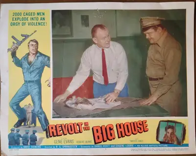 Revolt in the Big House Lobby Card Set Of 8 image 7