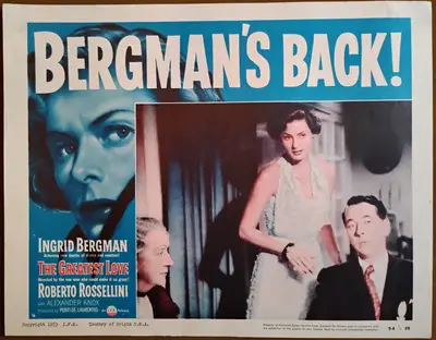 Europa '51 AKA The Greatest Love Lobby Card Set OF 8 image 4