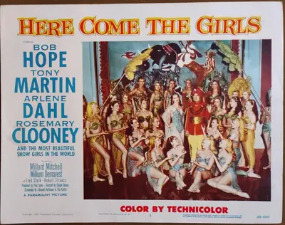 Here Come the Girls Lobby Card Set Of 8 image 2