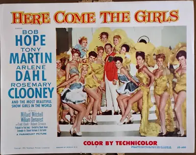 Here Come the Girls Lobby Card Set Of 8 image 3
