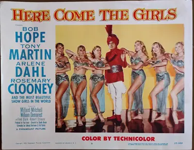 Here Come the Girls Lobby Card Set Of 8 image 4