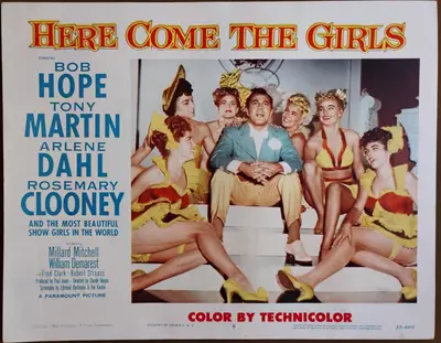 Here Come the Girls Lobby Card Set Of 8 image 6