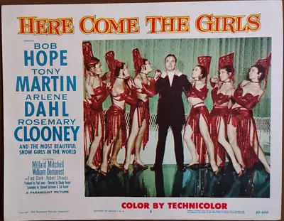 Here Come the Girls Lobby Card Set Of 8 image 8