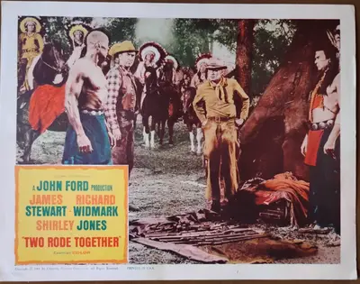 Two Rode Together Lobby Card Set Of 8 image 3