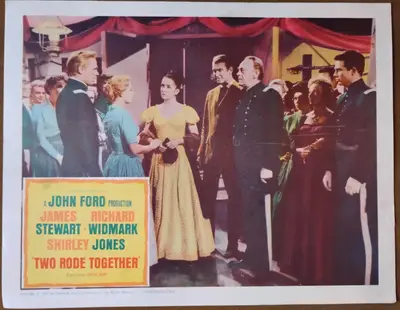 Two Rode Together Lobby Card Set Of 8 image 8