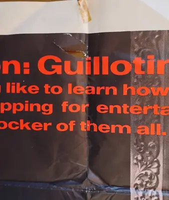 Two on a Guillotine One Sheet image 2