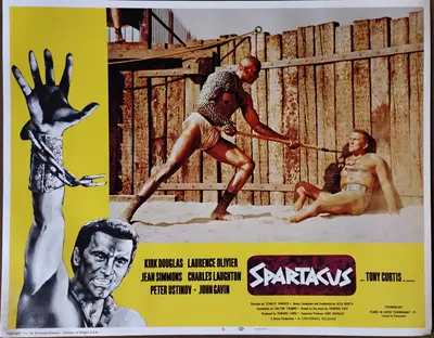 Spartacus 1968 Re-Release Lobby Card Set Of 8 image 1