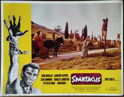 Spartacus 1968 Re-Release Lobby Card Set Of 8 image 3