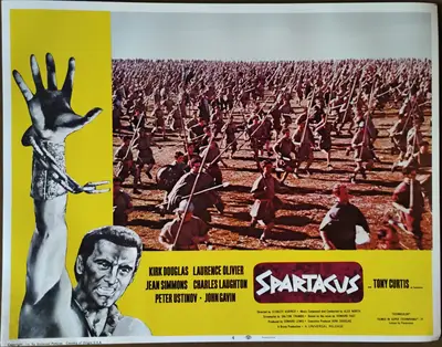 Spartacus 1968 Re-Release Lobby Card Set Of 8 image 5