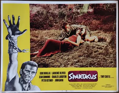 Spartacus 1968 Re-Release Lobby Card Set Of 8 image 7