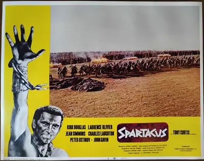 Spartacus 1968 Re-Release Lobby Card Set Of 8 image 8
