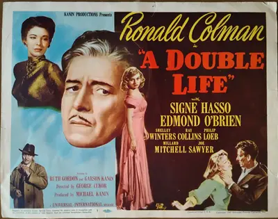 A Double Life Lobby Card Set Of 8 image 1