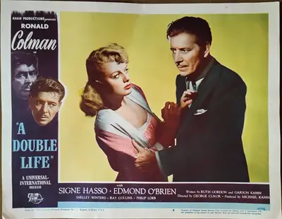 A Double Life Lobby Card Set Of 8 image 4