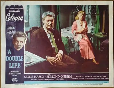 A Double Life Lobby Card Set Of 8 image 7