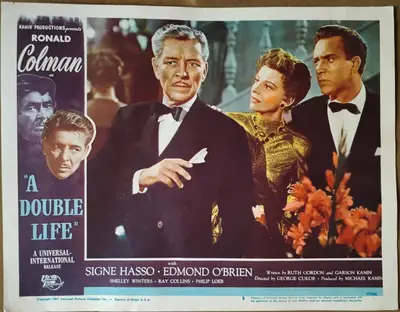A Double Life Lobby Card Set Of 8 image 8