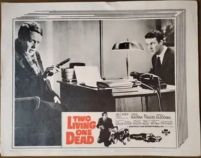 Two Living, One Dead Lobby Card Set Of 8 image 1