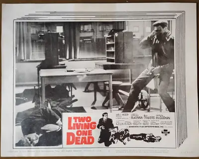 Two Living, One Dead Lobby Card Set Of 8 image 6