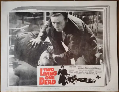 Two Living, One Dead Lobby Card Set Of 8 image 7