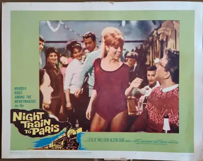 Night Train to Paris Lobby Card Set Of 8 image 2