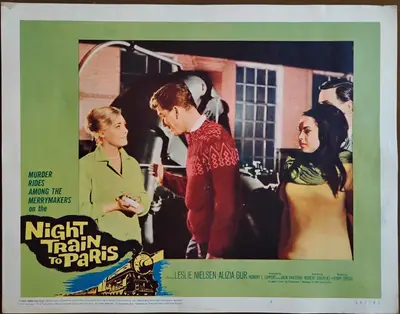 Night Train to Paris Lobby Card Set Of 8 image 3