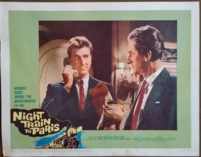 Night Train to Paris Lobby Card Set Of 8 image 4
