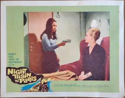 Night Train to Paris Lobby Card Set Of 8 image 6