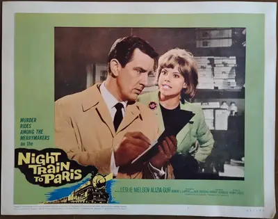 Night Train to Paris Lobby Card Set Of 8 image 8