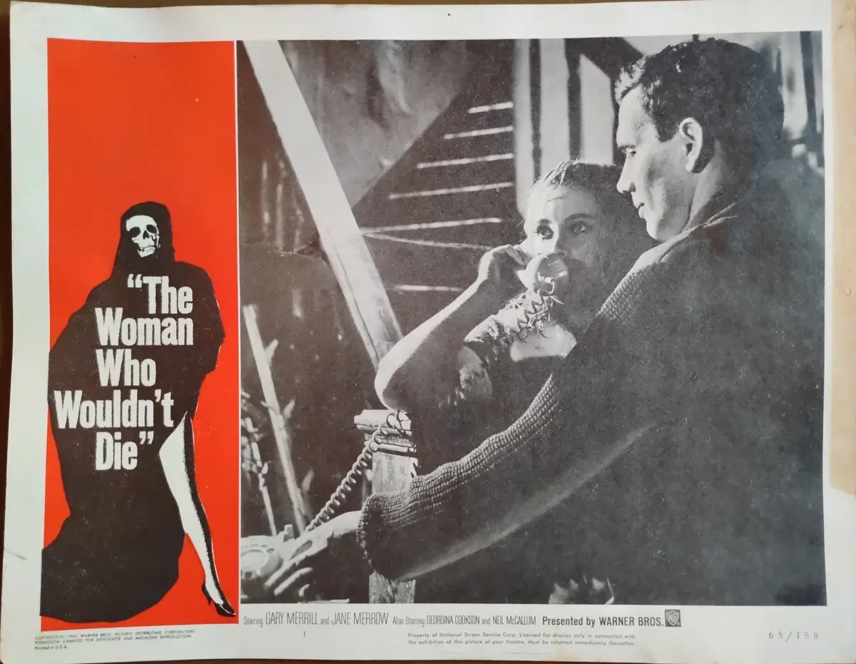 Catacombs AKA THe Woman Who Wouldn't Die Lobby Card Set Of 8