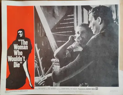 Catacombs AKA THe Woman Who Wouldn't Die Lobby Card Set Of 8 image 1
