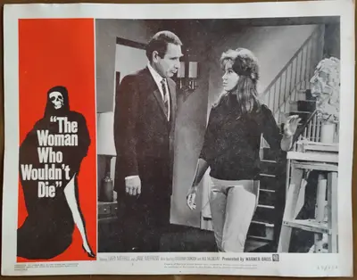 Catacombs AKA THe Woman Who Wouldn't Die Lobby Card Set Of 8 image 3