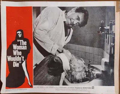 Catacombs AKA THe Woman Who Wouldn't Die Lobby Card Set Of 8 image 4