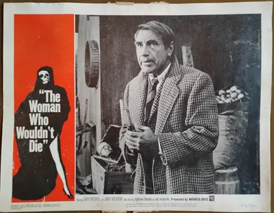 Catacombs AKA THe Woman Who Wouldn't Die Lobby Card Set Of 8 image 6