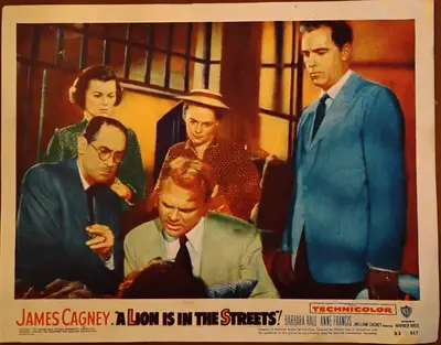A Lion Is in the Streets Lobby Cards (4) image 3