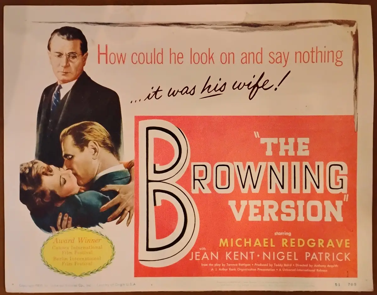 Browning Version Lobby Card Set Of 8