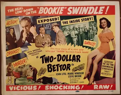 Two Dollar Bettor Lobby Card Set Of 8 image 1