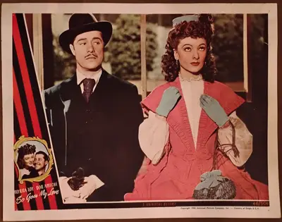 So Goes My Love Lobby Cards (5) image 3
