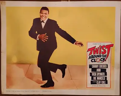 Twist Around The Clock Lobby Cards (4) and Don't Knock The Twist Title Card (5 cards total) image 5