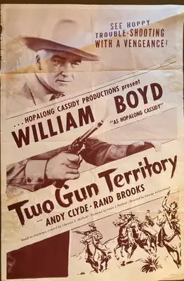 Sinister Journey AKA Two Gun Territory 1950's Re-Release One Sheet image 1