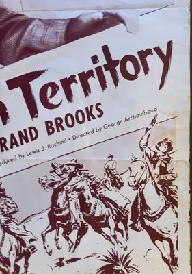 Sinister Journey AKA Two Gun Territory 1950's Re-Release One Sheet image 5
